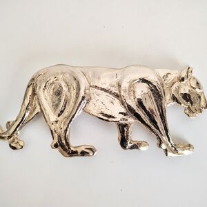 Rare Large Lioness 1987 MIMI DI N Lioness Gold Tone Buckle